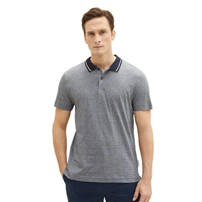 Afbeelding van TOM TAILOR Poloshirt voor heren, 31989 Navy Stonington Blue Stripes, 3XL