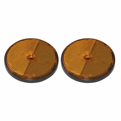 Afbeelding van Pro Plus Reflector met Schroefbevestiging Ø 80 mm Oranje 2 stuks