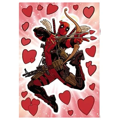 Afbeelding van Komar Wandfolie Deadpool Lovepool 50x70 cm (breedte x hoogte), zelfklevende wandtattoo (17 delig)