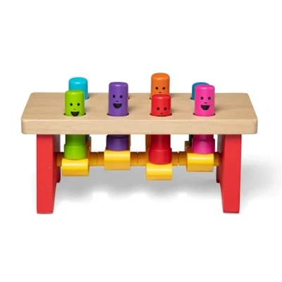 Afbeelding van Melissa &amp; Doug Deluxe Werkbank met hamer Houten Speelgoed Ontwikkelingsspeelgoed Creatief spelen Montessori 3+ jaar Cadeau voor jongens en meisjes