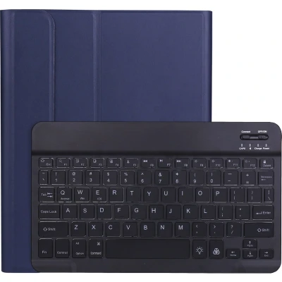 Afbeelding van iPad Pro 2021 (11 Inch) hoes Bluetooth Toetsenbord verlichting Blauw