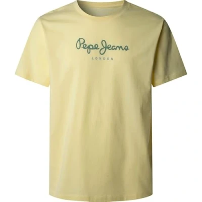 Afbeelding van Pepe Jeans Heren EGGO N T Shirt, Geel (Shine Yellow), L, (glans Geel), L