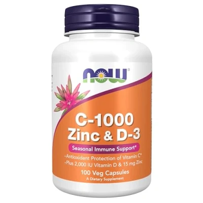 Afbeelding van Vitamine C 1000, Zinc &amp; D 3 100v caps