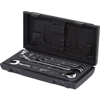 Afbeelding van KS Tools 503.4650 GEARplus Ratelringsteeksleutelset, omschakelbaar, 9 dlg