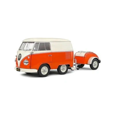 Afbeelding van Solido Kool Kombi 2023 weiß/orange 1:18 Auto