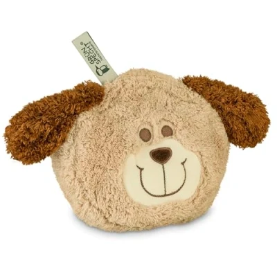 Afbeelding van GRÜNSPECHT Mijn kleine warmtevriend hond, kersenpit warmtekussen met wasbare overtrek voor kinderen, warm knuffeldier bij buikpijn en verkoudheid, 172 V1