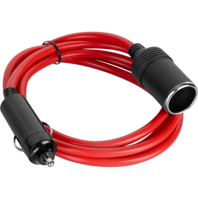 Afbeelding van Sigarettenplug verlengkabel 1,5 meter 12 / 24V 120W Rood 