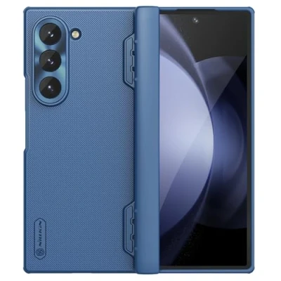 Afbeelding van Nillkin Super Frosted Shield Hoesje Geschikt voor Samsung Galaxy Z Fold 6 Back Cover Blauw