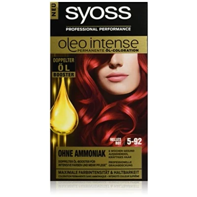 Afbeelding van Syoss Oleo Intense Haarverf, 5 92 lichtrood, 3 stuks (3 x 115 ml)