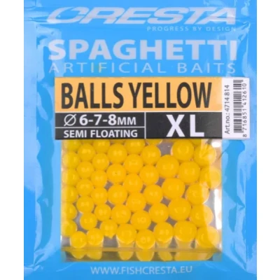 Afbeelding van Cresta Spaghetti Balls Xlarge (6 7 8mm) Kleur : Yellow
