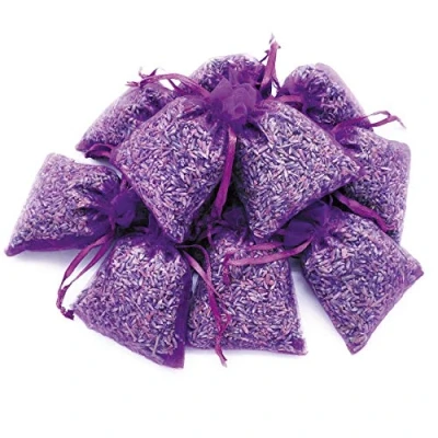 Afbeelding van Oogst 2023 12 paarse zakjes met lavendel uit de Provence 120 gram natuurlijke (Purper, Zakjes)