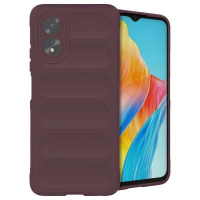 Afbeelding van Oppo A38 Hoesje Siliconen en TPU (zacht) iMoshion Backcover/Softcase Aubergine Telefoonhoesje