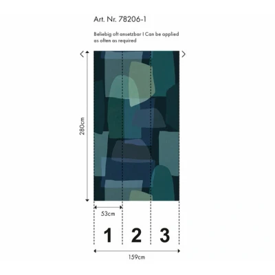Afbeelding van AS Creation Anna D&#039;Andrea 78206 1 / 782061 Blauw