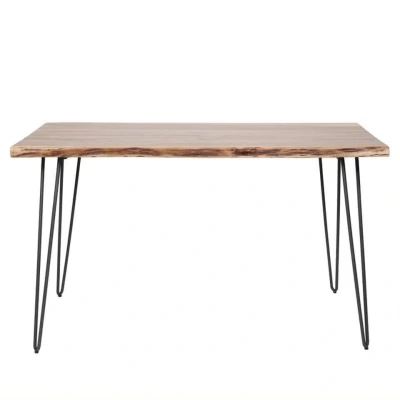 Afbeelding van Giga Meubel Eettafel Acaciahout 130x70x77cm Tafel Edge