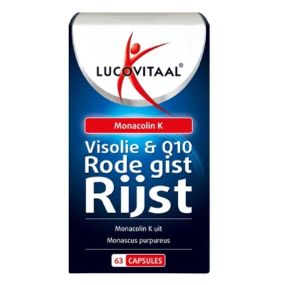 Afbeelding van Stapel tot 60% korting Lucovitaal Rode Gist Rijst, Visolie &amp; Co enzym Q10 63 Capsules