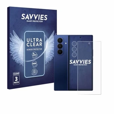 Afbeelding van Savvies Screenprotector voor Samsung Galaxy Z Fold 7 (Voor+Camera) Folie Beschermfolie transparant (6 Stuks)