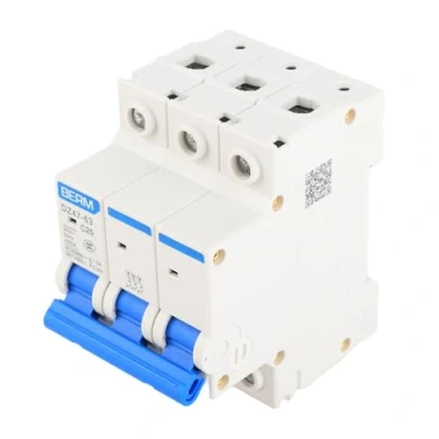Afbeelding van Miniatuurstroomonderbreker 3 Poli 25A 400V Protezione corrente di dispersione differenziale in miniatura DZ47 63 C25