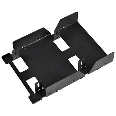 Afbeelding van SilverStone SST SDP08B E inbouwframe 3,5&quot; met houder voor 3x 2,5&quot; SSD/HDD, zwart