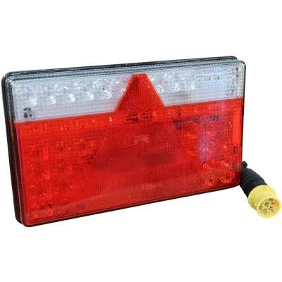 Afbeelding van Achterlicht Aspöck Multiled II links 8 PIN&#039;s bajonet yellow + 0.5m kabel, x 1mm² kentekenlicht Aspock Achterlichten