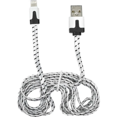 Afbeelding van Benson Mobiele Oplader USB naar Lightning Nylon Kabel 2 meter