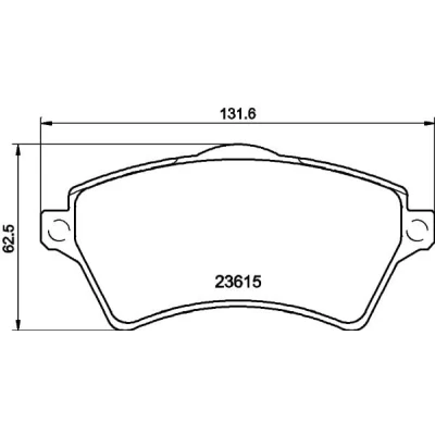 Afbeelding van Remblokkenset, schijfrem HELLA PAGID 8DB 355 009 761