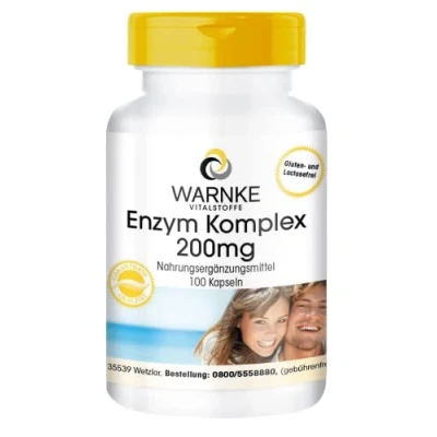 Afbeelding van Enzym Complex capsules Bromelaïne, Papaïne &amp; Ficine Plantaardige Enzymen Plus Acerola Bioflavonoïden hoge dosering 100 Warnke Vitalstoffe Duitse apothekerskwalitei