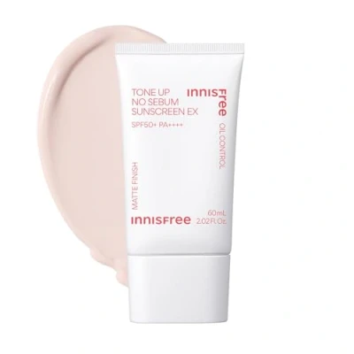 Afbeelding van INNISFREE Tone Up No Sebum Sunscreen EX SPF50+ PA++++ 60 ml