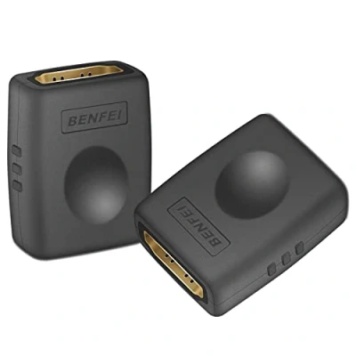 Afbeelding van BENFEI HDMI koppeling, 2 pack vrouwelijk naar adapter, ondersteuning 4K @60Hz, 3D en HDR