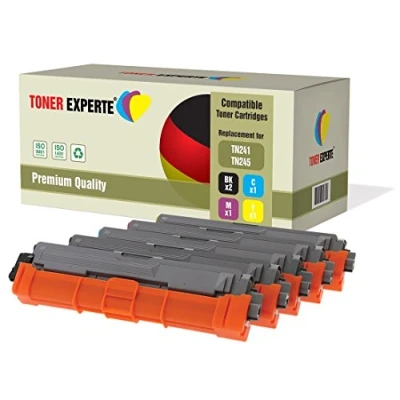 Afbeelding van Set van 5 Toner EXPERTE® Cartridges Compatibel met TN241 TN245 voor Brother DCP 9015CDW 9020CDW MFC 9140CDN 9330CDW 9340CDW HL 3140CW 3142CW 3150CDW 3152CDW 3170CDW
