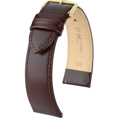 Afbeelding van HIRSCH OSIRIS M BROWN SHINY CALF 20/18MM 03475110 1 20