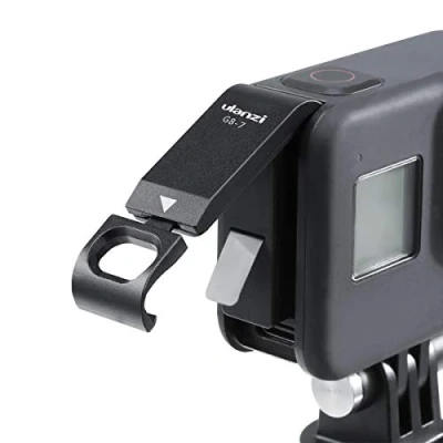 Afbeelding van ULANZI G8 7 aluminium batterijvakdeksel afneembare laadaansluiting adapter type C batterijafdekking voor Go Pro Hero 8 camera zwart