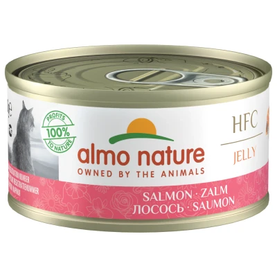 Afbeelding van 48x Almo Nature HFC Jelly Kattenvoer Nat Zalm 70 gr