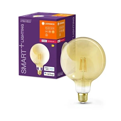 Afbeelding van LEDVANCE Slimme LED lamp met ZigBee technologie, E27 basis gouden glas ,Warm wit