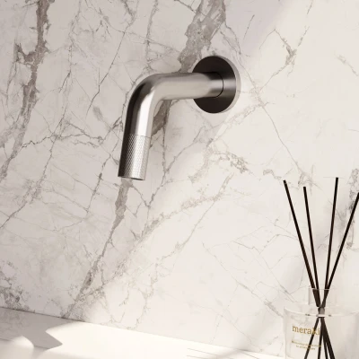Afbeelding van Inbouw Fonteinkraan Brauer Brushed Carving Edition Inkortbaar RVS Geborsteld PVD