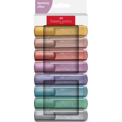 Afbeelding van Faber Castell tekstmarker 46 8 stuks metallic FC 254678