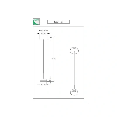 Afbeelding van Fabas Luce Hanglamp Dunk, aluminium, 1 lamp, 3.000 K, metaal