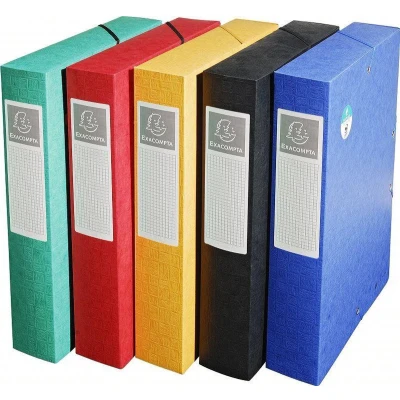 Afbeelding van Dossierhouder Exabox met rug 60 mm, glanskarton Scotten, A4