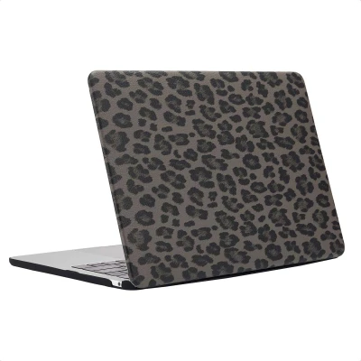 Afbeelding van Selencia Sabi Cover / Hardcase MacBook Air 15 Inch (2023 2024 M3 Chip 2025 M4 Chip) Kunstleder Midnight Black