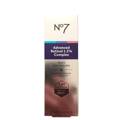 Afbeelding van No7 Advanced Retinol 1.5% Complex Night Concentrate Skin Transforming Accelerator 30m
