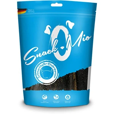 Afbeelding van SnackOMio Premium Hondensnack, smakelijke runderpens, graanvrij, 1 x 350 g