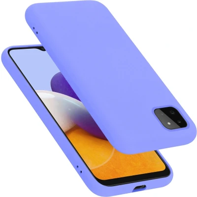 Afbeelding van Cadorabo Hoesje geschikt voor Samsung Galaxy A22 5G Case in LIQUID LICHT PAARS Beschermhoes TPU silicone Cover
