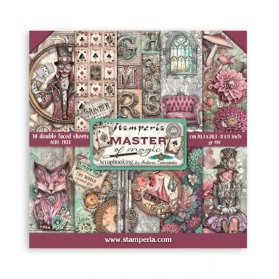 Afbeelding van Stamperia Master of Magic 8x8 Inch Paper Pack (SBBS122)