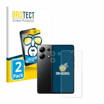 Afbeelding van BROTECT Screenprotector voor Xiaomi Redmi Note 13 4G (Voor+Camera) Folie Beschermfolie transparant (2 Stuks)