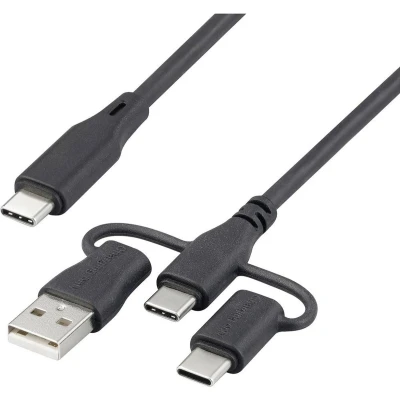 Afbeelding van Renkforce USB laadkabel 2.0 C 1.50 m Zwart RF 6615908