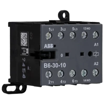 Afbeelding van Abb mini magneetschakelaar 4kw 400vac 3 p spoelcode 8 0 hulpcontact 1no b 6 30 10 220 240v 40 450hz gjl1211001r8100