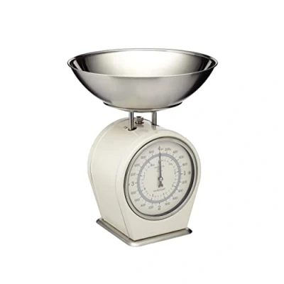 Afbeelding van Living Nostalgia Mechanische keukenweegschaal, wit