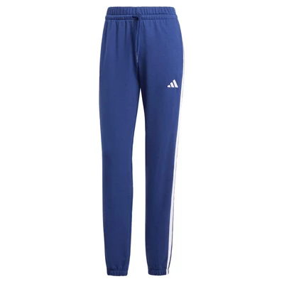 Afbeelding van adidas Sportswear Essentials 3 Stripes French Terry Cuffed Broek Dames Blauw 2XL