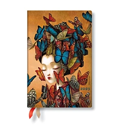 Afbeelding van Agenda 2023 Paperblanks Madame Butterfly Mini HOR
