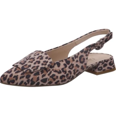 Afbeelding van Paul Green Peeptoes &amp; slingpumps 6090 077, suède, beige, dames, 37 EU