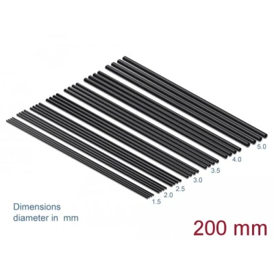 Afbeelding van Delock Krimpkous Assortiment 200 mm 28 stuks zwart